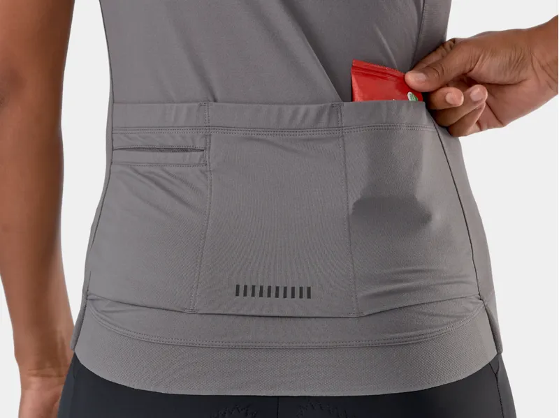 Trek Circuit Women's LTD Short Sleeve Jersey in Charcoal/Black-3